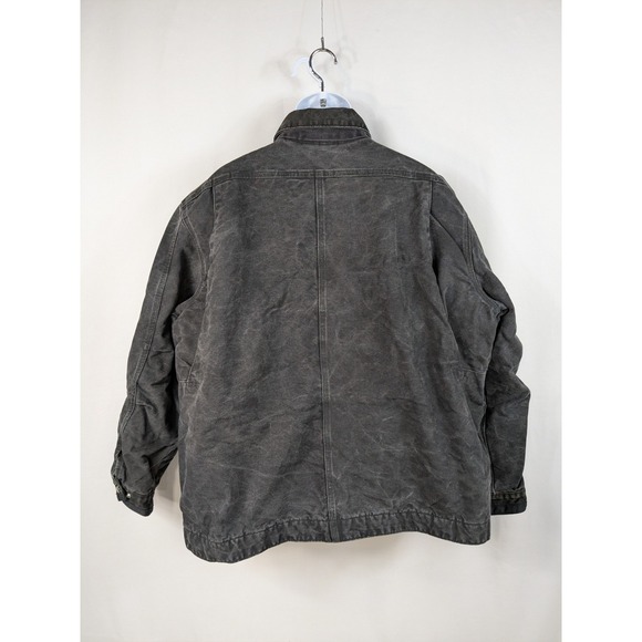 VTG CARHARTT Duck Chore Coat Jacket Workwear Quilted Distressed J285 2XL A056 - Picture 3 of 9